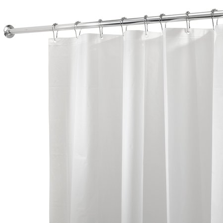 B & K iDesign 72 in. H X 72 in. W White Solid Shower Curtain Liner PEVA 12054